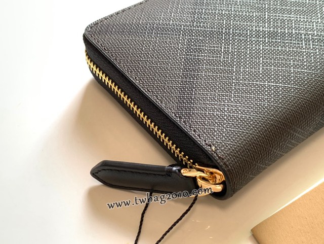 Burberry專門店新款煙熏格子男女長錢包 巴寶莉官方新配色小號拉鏈錢包 yxb1342